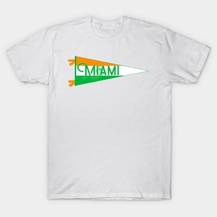 Miami Flag Pennant T-Shirt